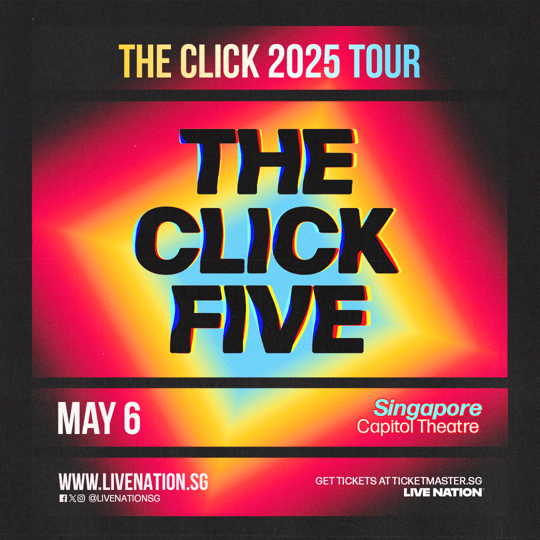American pop rock band The Click Five is making a highly anticipated return to Singapore for a one-night-only concert that promises to reignite the magic of their early 2000s hits. The band, known for their infectious melodies, unforgettable lyrics, and energetic performances, will perform live on 6 May at the Capitol Theatre