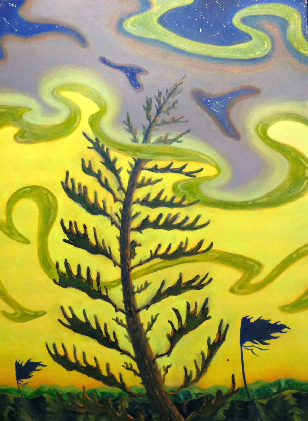 李錦青，日月星辰，2025, 布面油彩, 120 x 90 cm