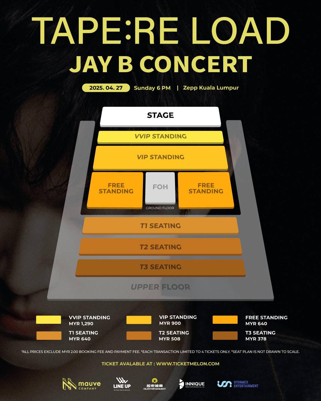 GOT7 JAY B Malaysia Concert 2025 Seating Plan
