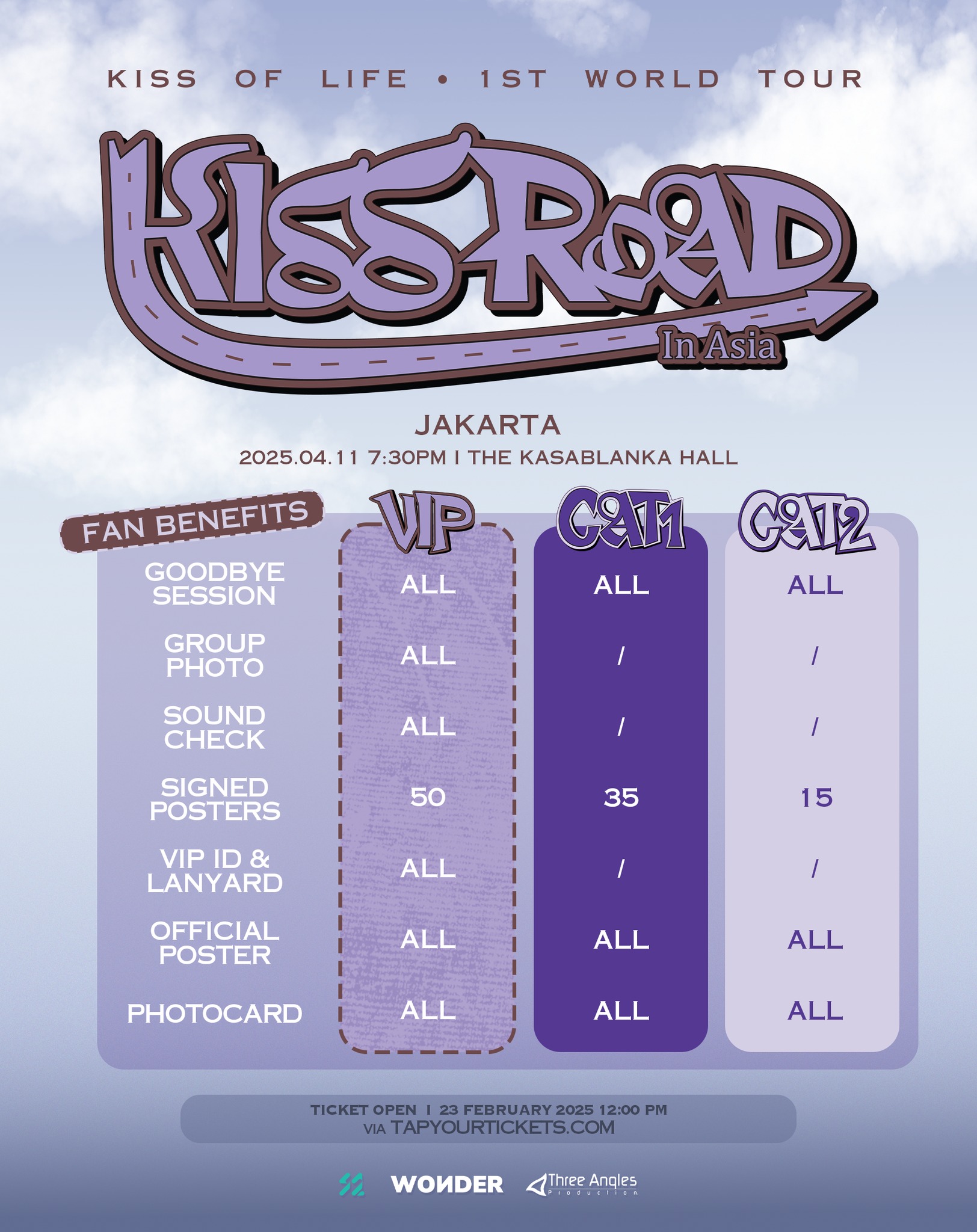 Kiss of life jakarta concert 2025 the kasablanka hall