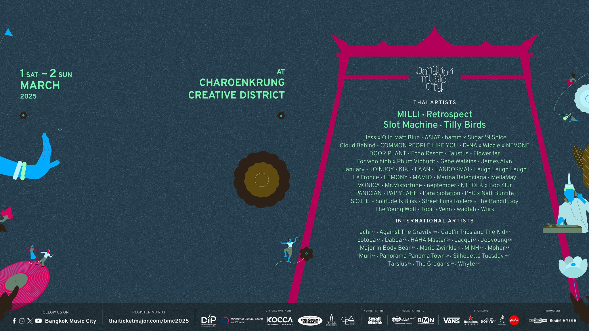 Bangkok Music City Returns in 2025: A Free, Expanded Celebration of Music, Art, and Culture!