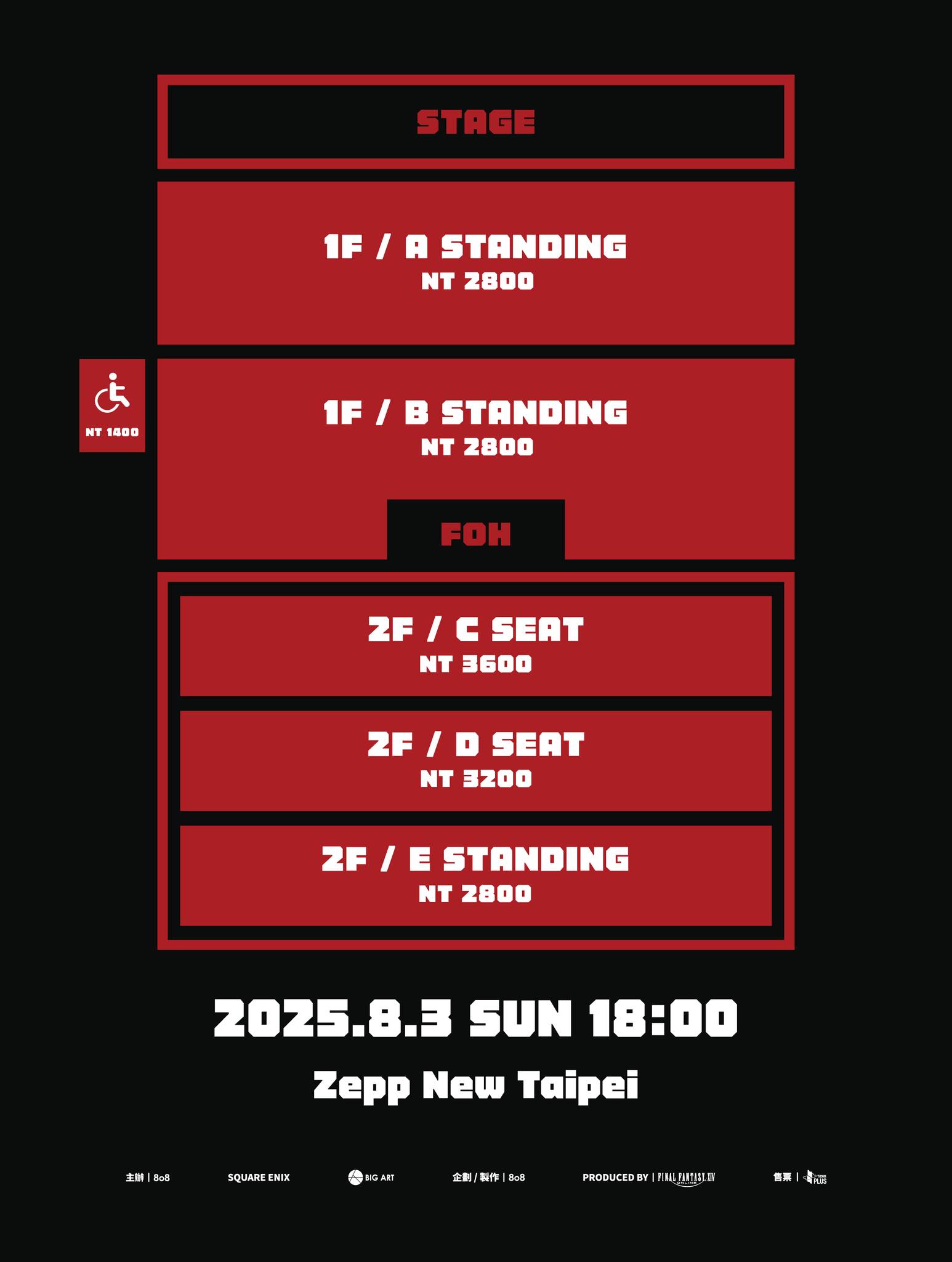 THE PRIMALS台北演唱會2025票價