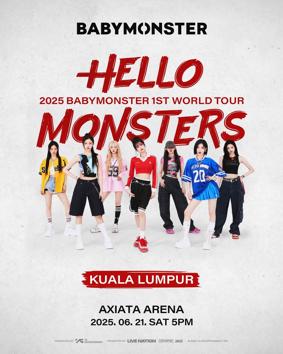 BABYMONSTER演唱會2025吉隆坡站將在6月21日舉辦