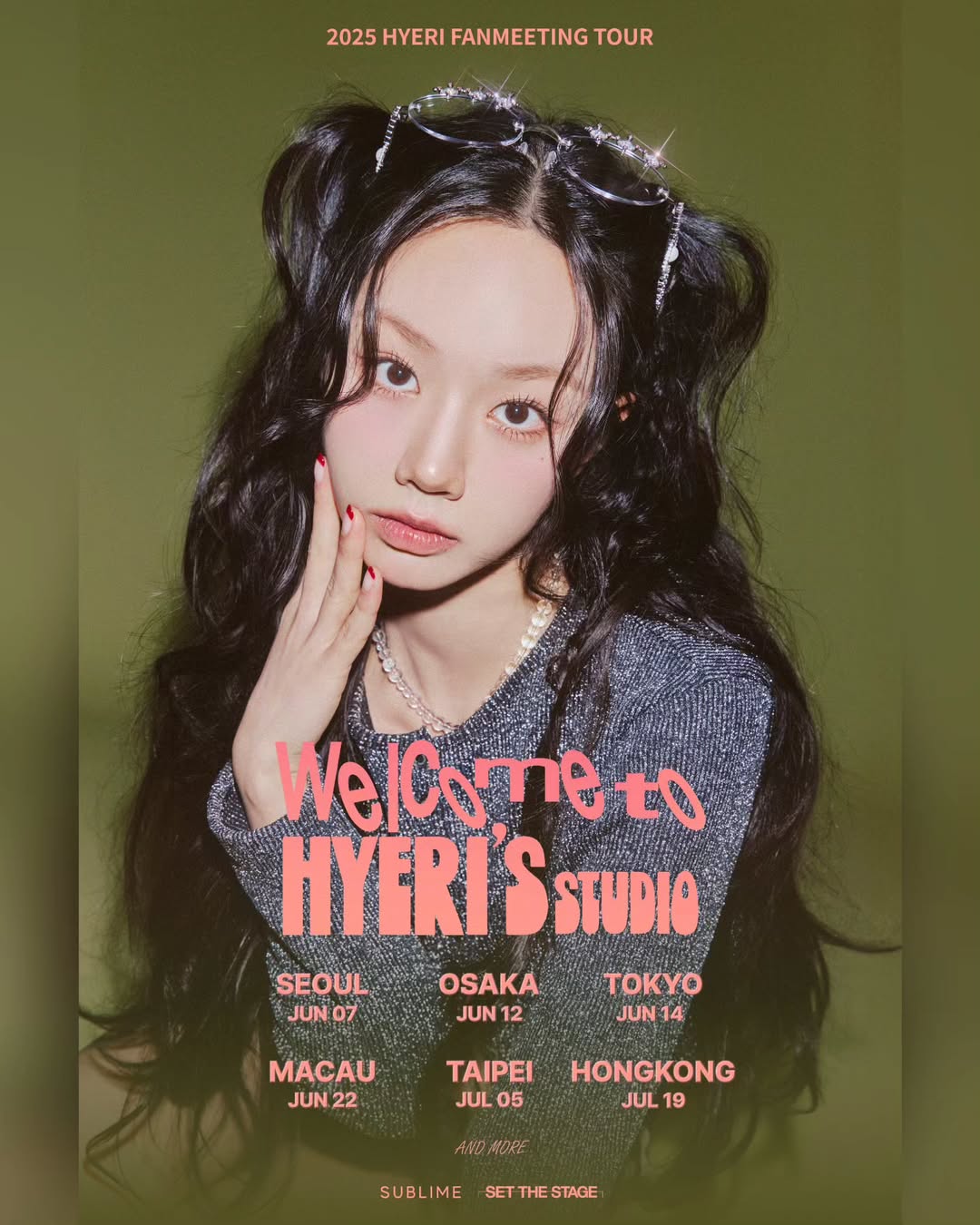 惠利驚喜宣布將舉辦巡迴粉絲見面會「2025 HYERI FANMEETING TOUR <Welcome to HYERI’s STUDIO>」，台北站將於7月5日在台北國際會議中心登場！
