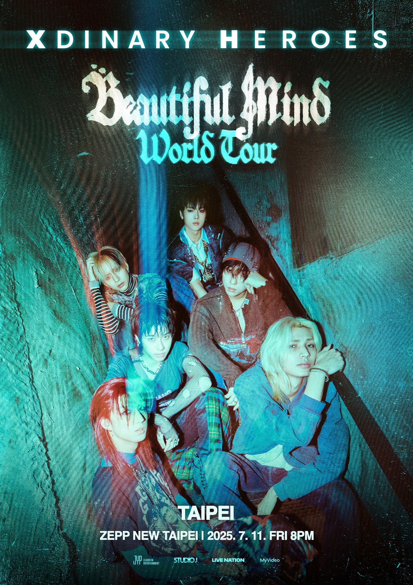 K-POP寶藏樂團 Xdinary Heroes全新世界巡迴 Xdinary Heroes < Beautiful Mind > World Tour 將於7月11日在Zepp New Taipei開唱！