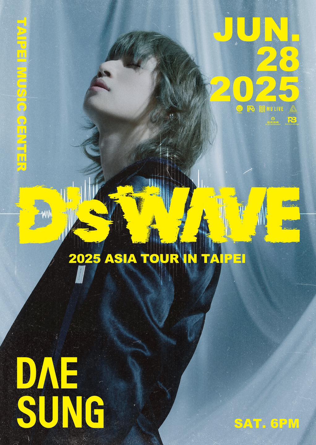BIGBANG成員大聲個人亞洲巡迴演唱會「D's WAVE」台北站將於6月28日在台北流行音樂中心開唱！