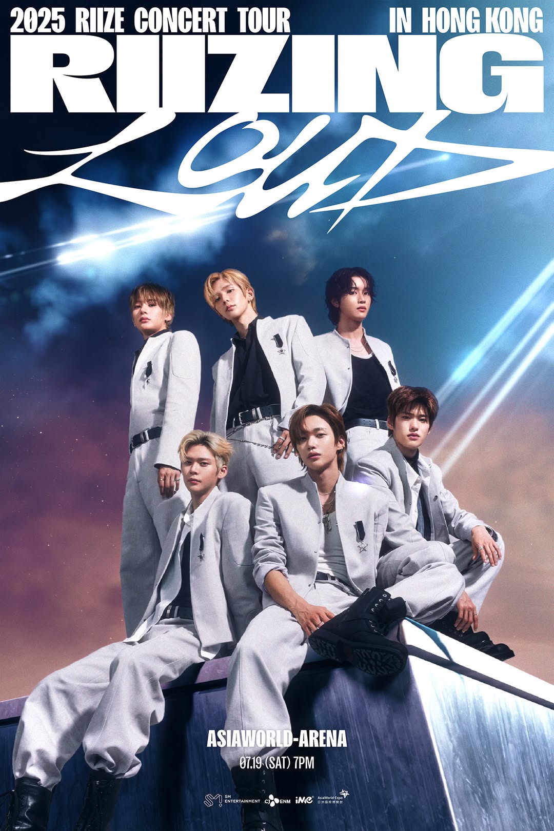 人氣男團 RIIZE 宣布舉辦亞洲巡迴演唱會「2025 RIIZE CONCERT TOUR [RIIZING LOUD]」，香港站將於2025年7月19日開唱！