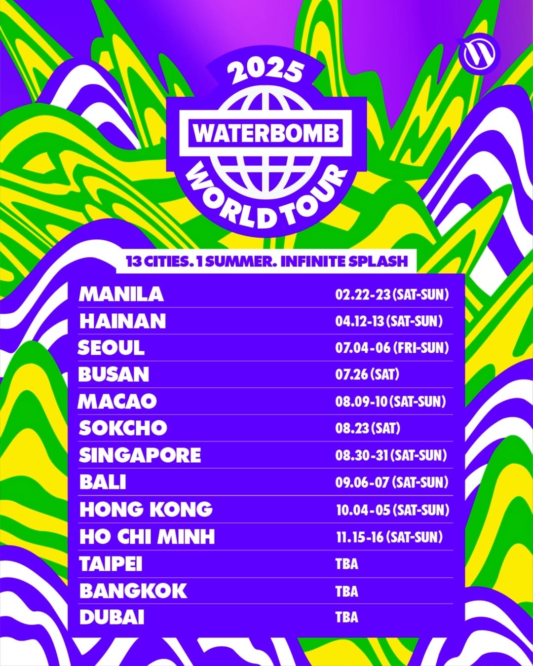 WATERBOMB 2025 World Tour In Hong Kong