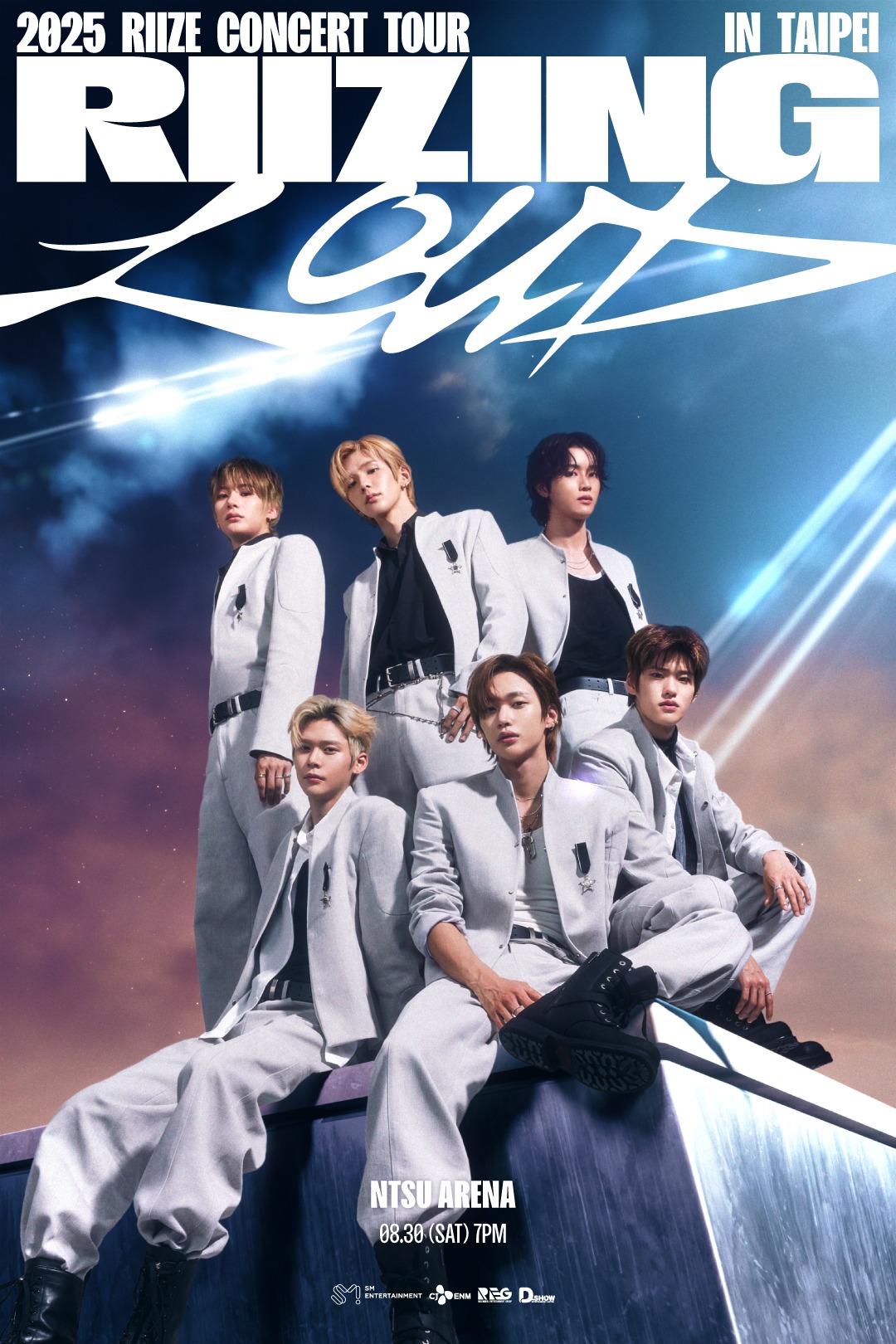 人氣男團 RIIZE 宣布舉辦亞洲巡迴演唱會「2025 RIIZE CONCERT TOUR [RIIZING LOUD]」，台北站將於2025年8月30日開唱！