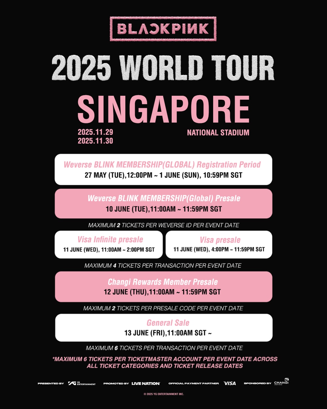 BLACKPINK WORLD TOUR IN SINGAPORE 2025