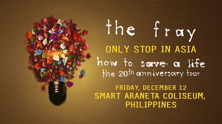 The Fray How to Save a Life: 20th Anniversary Tour