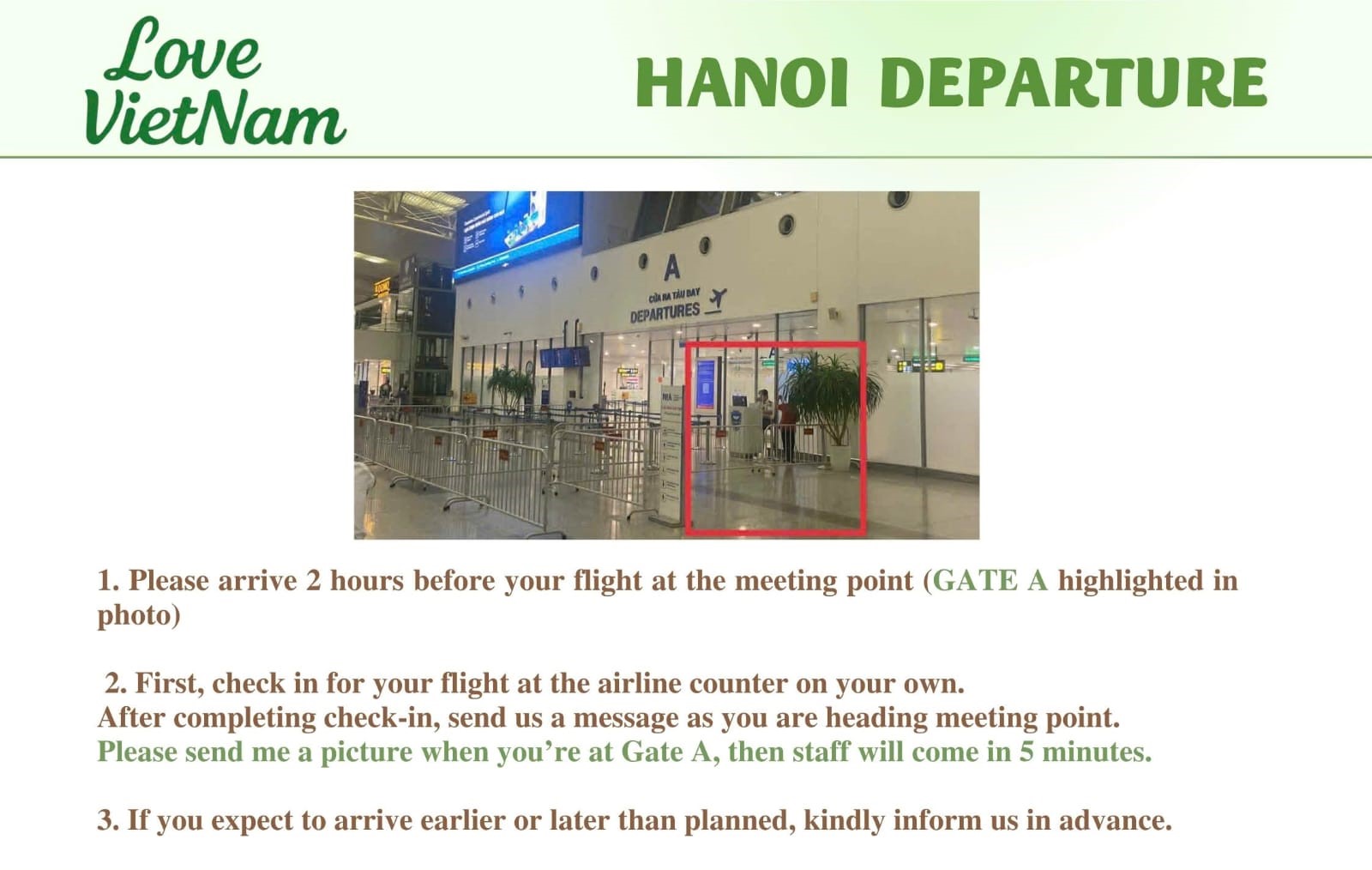 Hanoi Departure｜HAN Departure