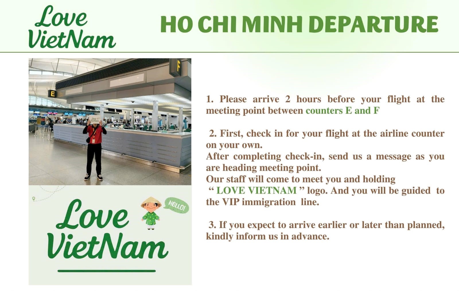 Ho Chi Minh Departure｜SGN Departure