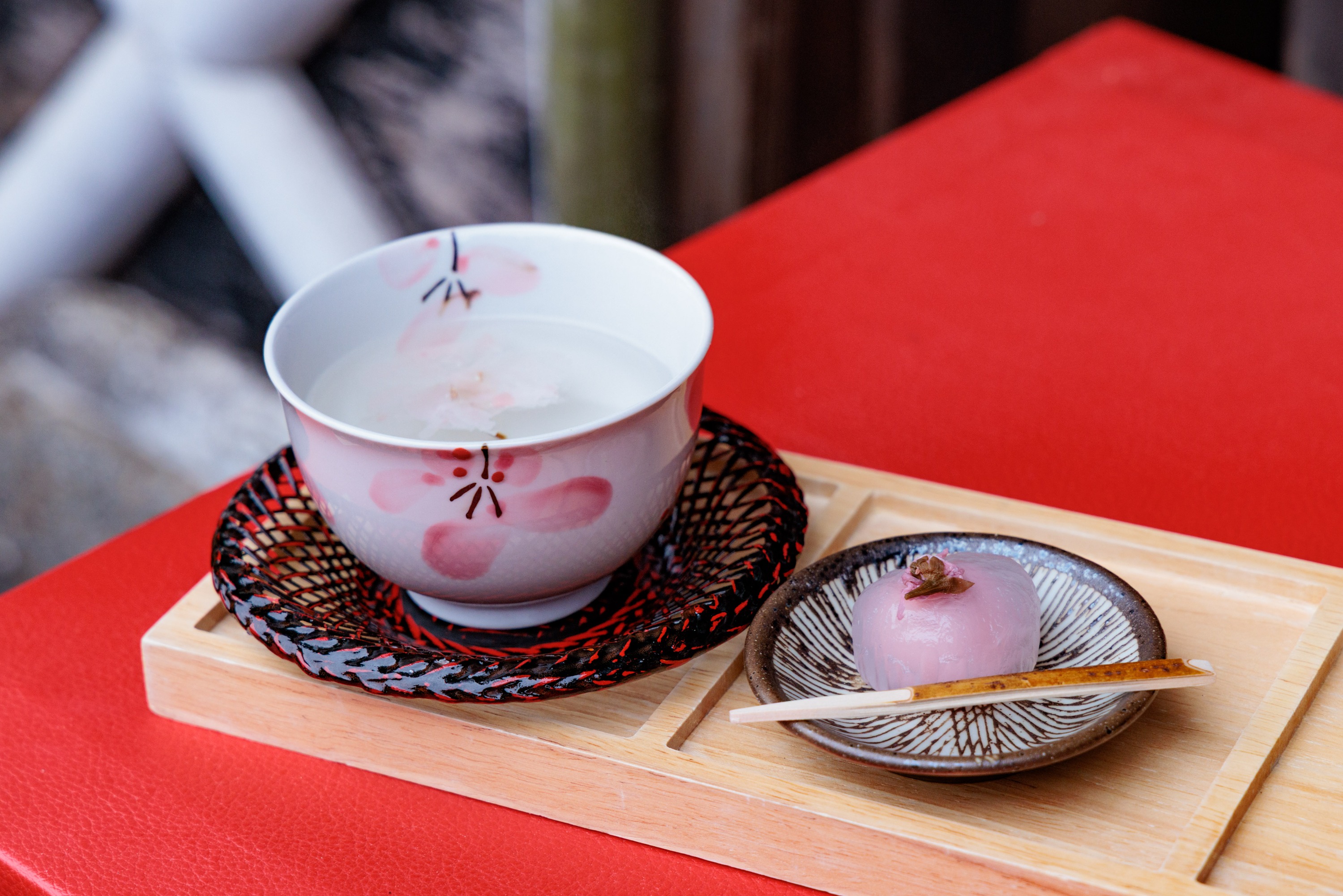 桜茶(お茶請け付)