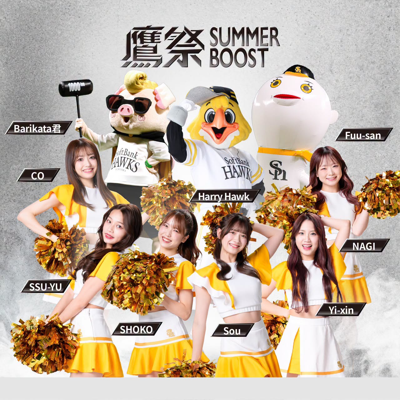 0819-0820 Fukuoka SoftBank Hawks Cheerleaders Honeys Attendance Confirmed