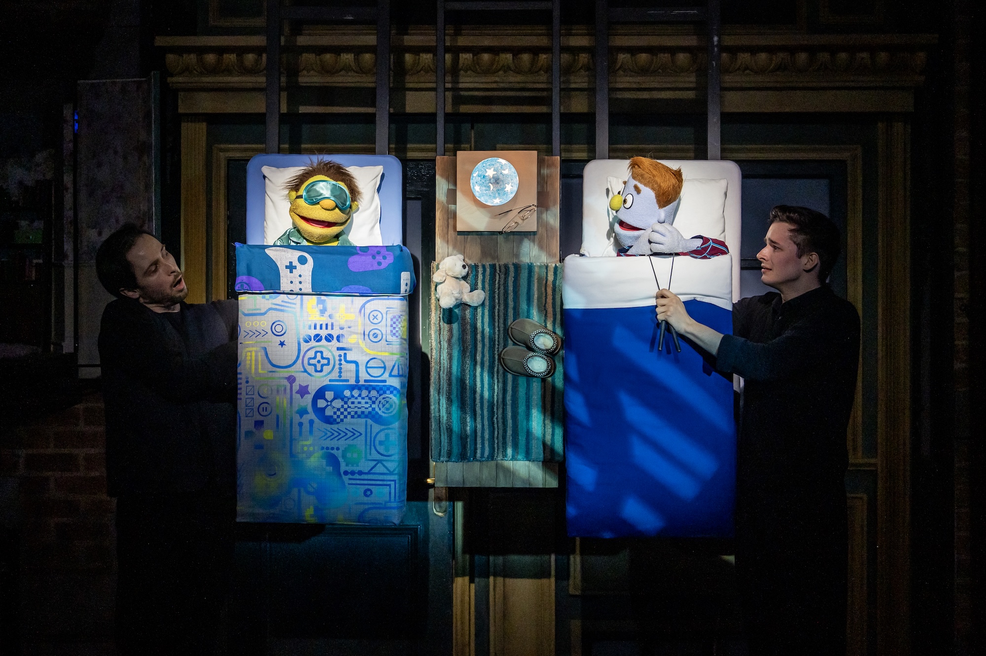Charlie McCullagh and Noah Harrison in Avenue Q - Photo by Matt Crockett