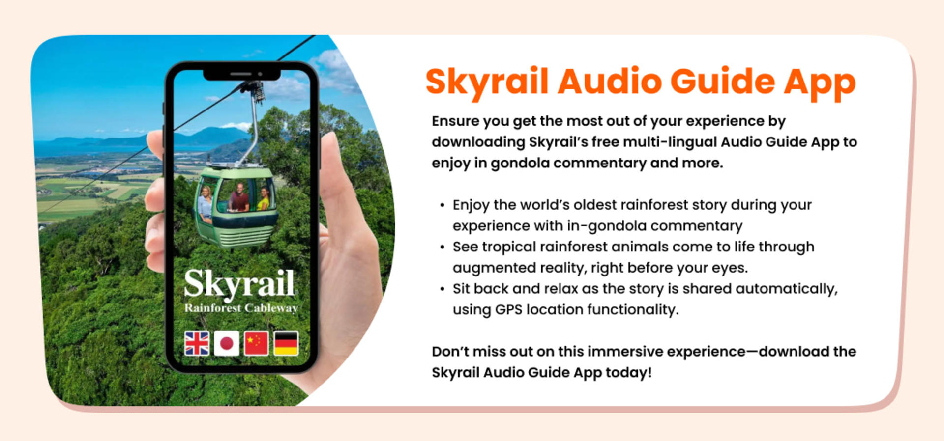 Skyrail Rainforest Cableway and Kuranda Scenic Railway Tickets - Thumbnail 9