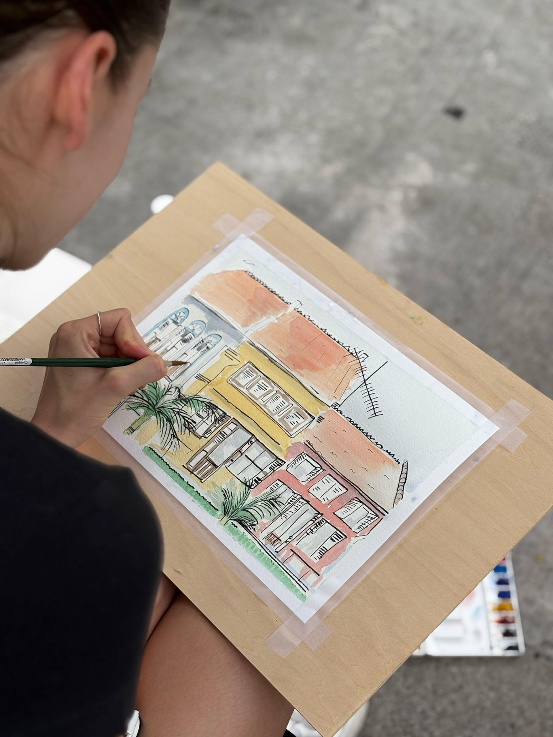 Outdoor Watercolour Experience in Singapore - Thumbnail 2
