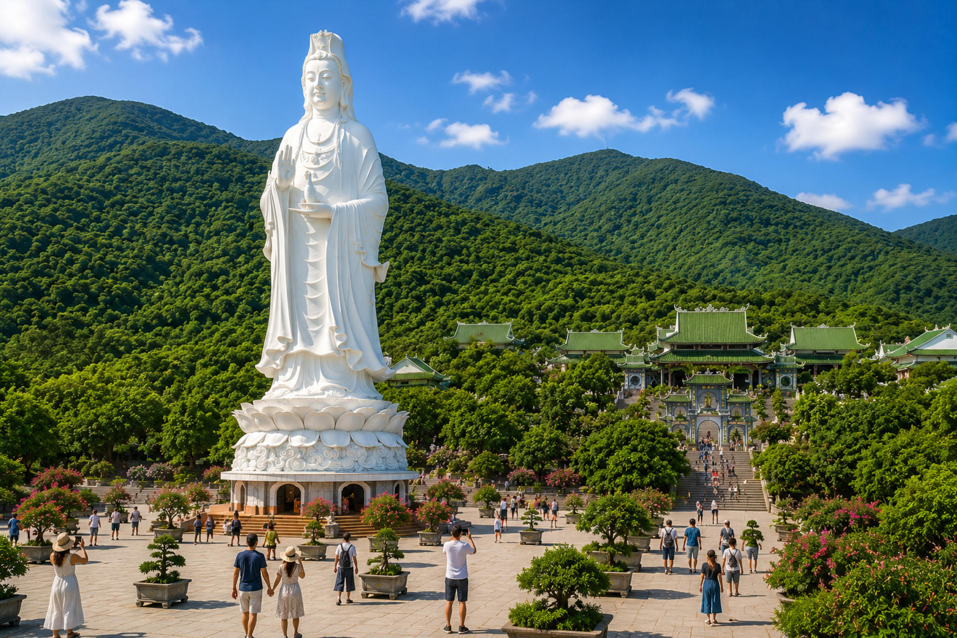 Da Nang Marble Mountains & Linh Ung Pagoda Half-Day Tour - Image 1