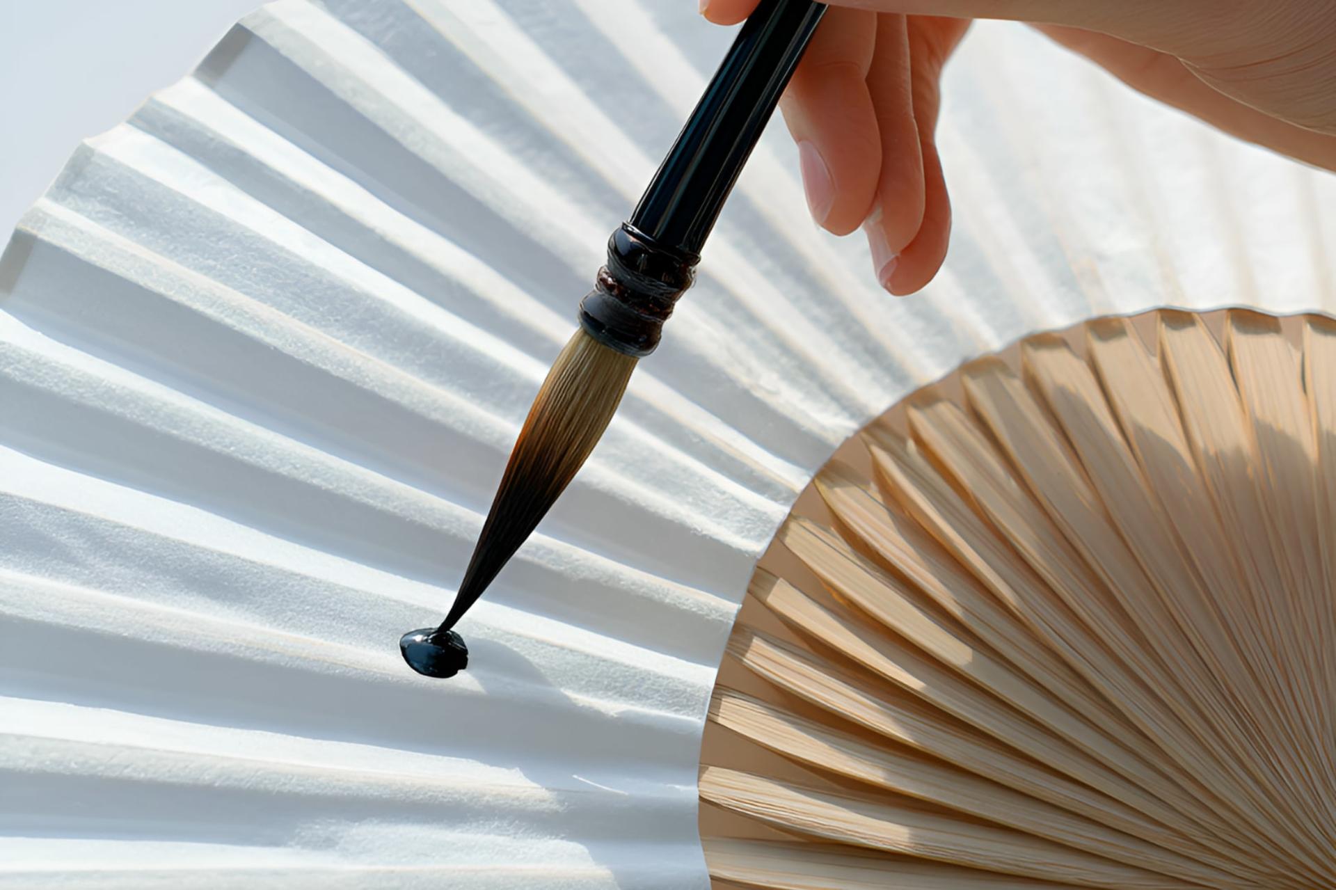 Korean Fan Painting & Calligraphy Class in Hongdae, Seoul - Thumbnail 10