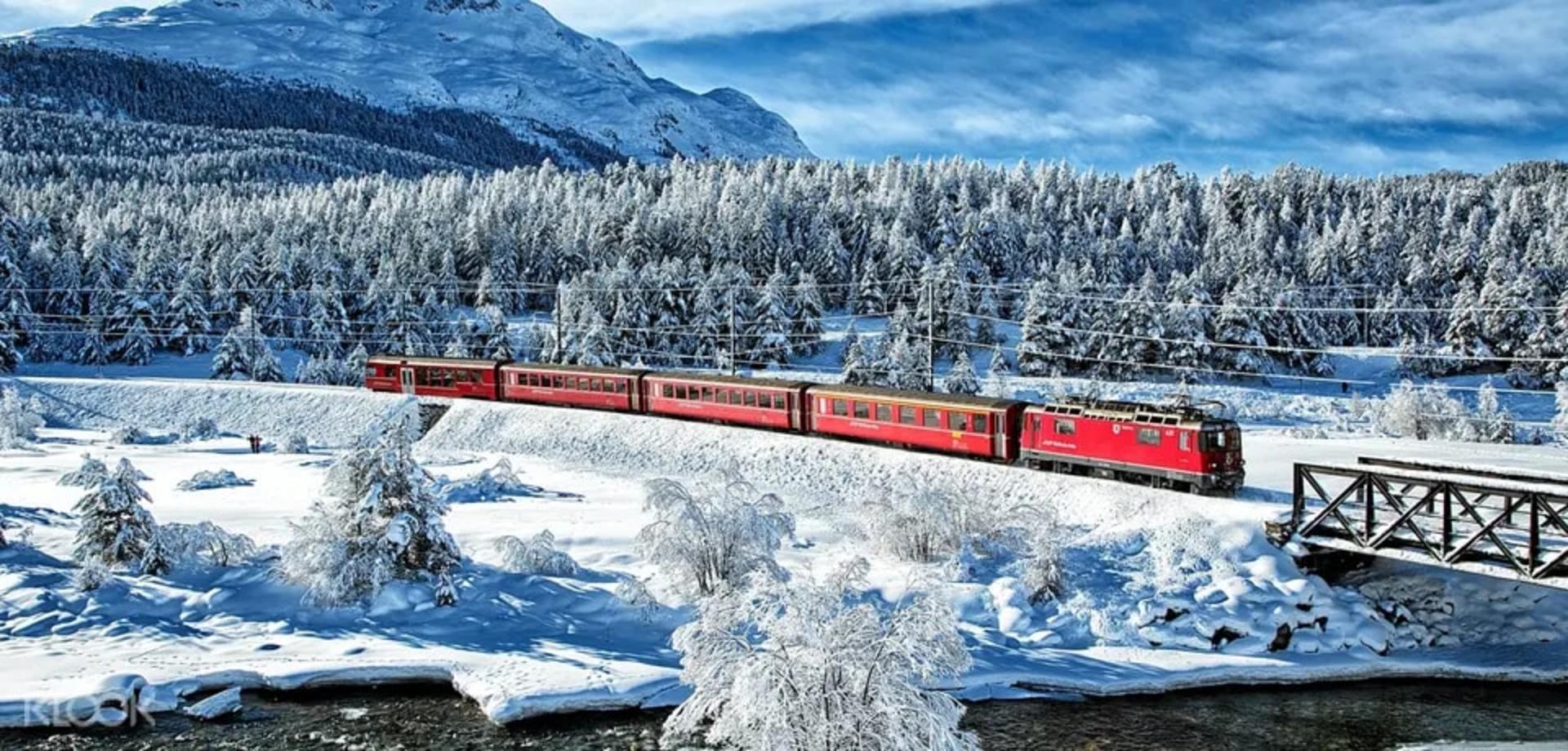 Swiss Alps Bernina Red Train and St. Moritz Full Day Tour from Milan - Thumbnail 4