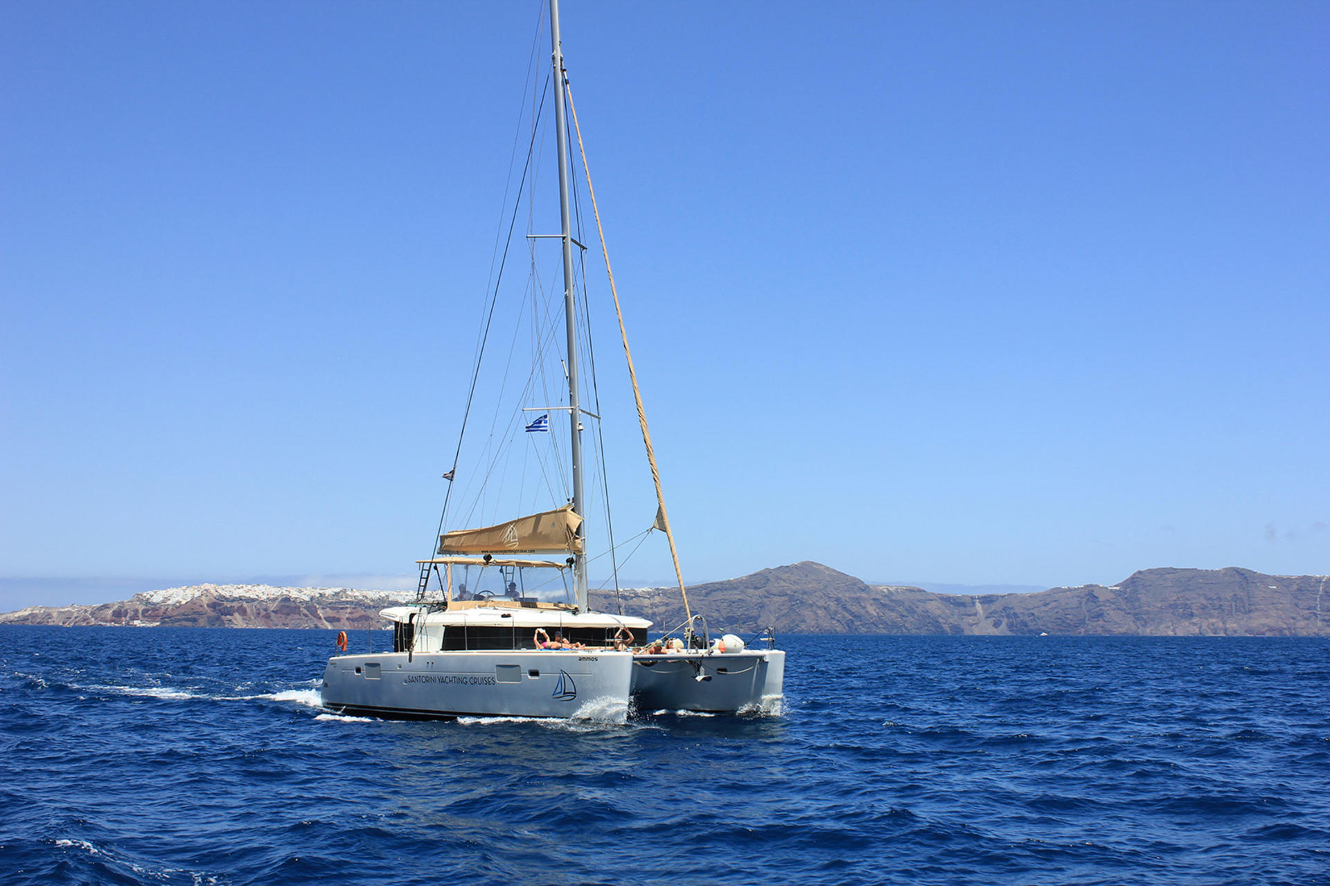 Luxury Santorini Catamaran Cruise: Lunch, BBQ, Drinks & Transfers - Thumbnail 16