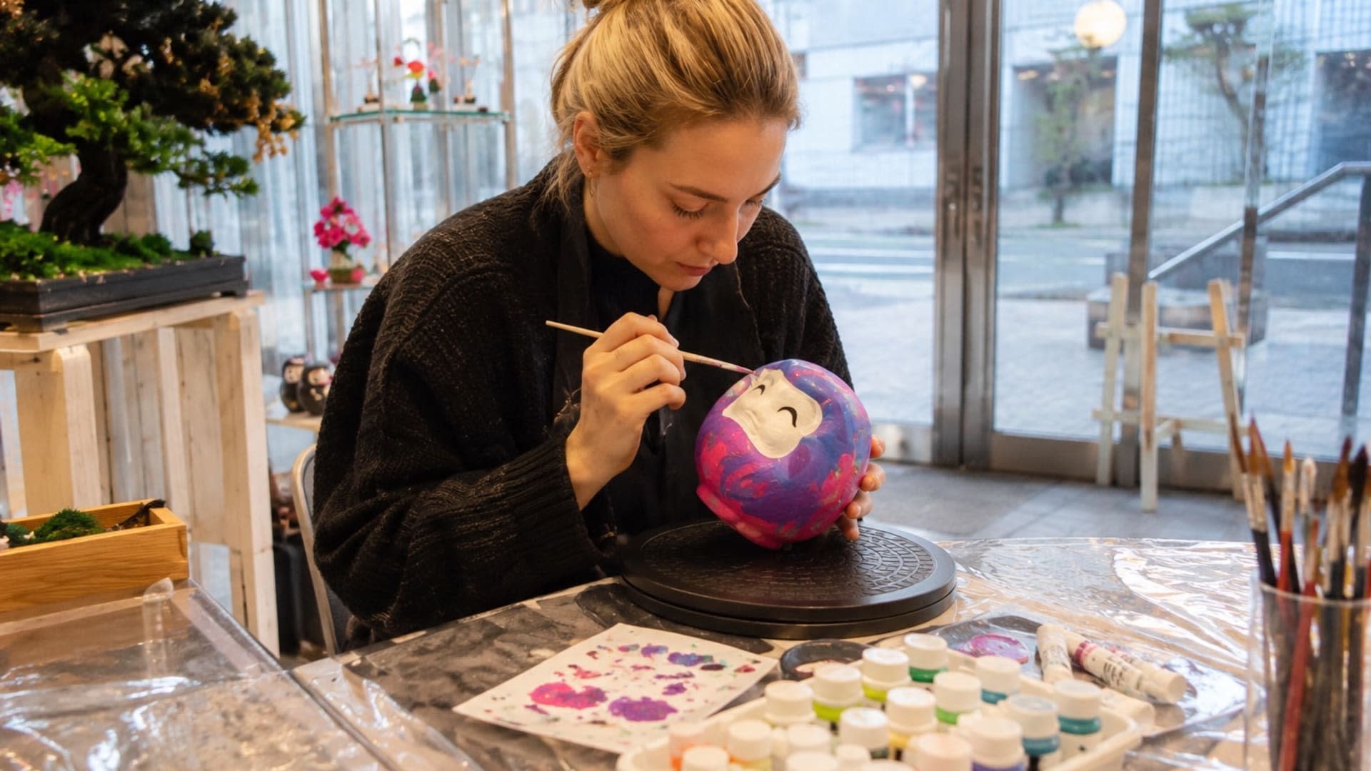 Tokyo: Japanese Bonsai Art & Lucky Daruma Workshop - Thumbnail 9