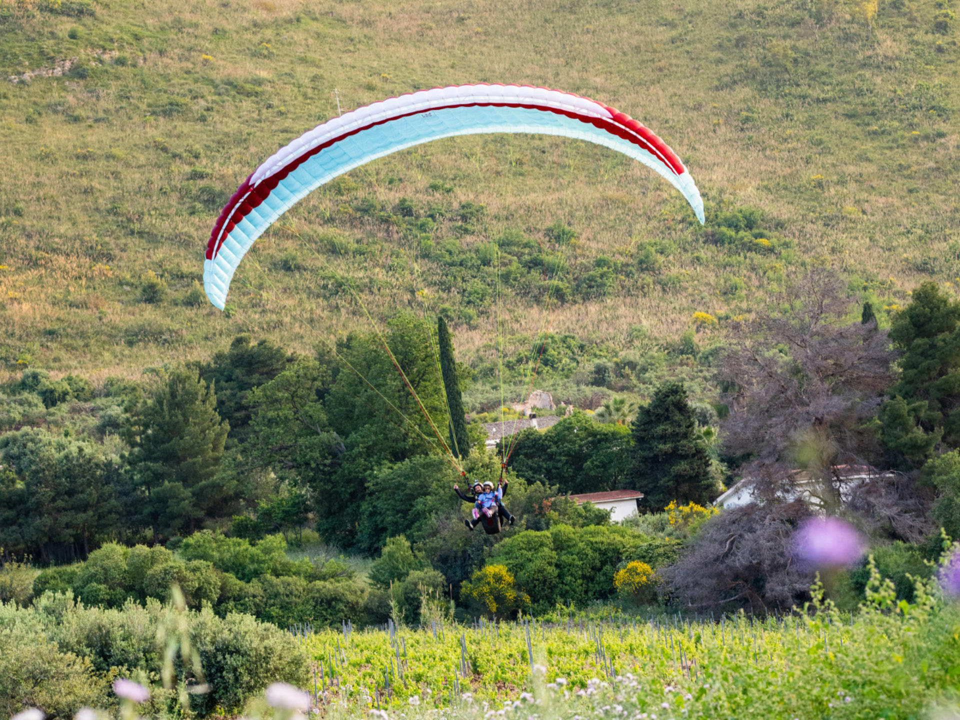Tandem paragliding flight in Palermo - Thumbnail 2