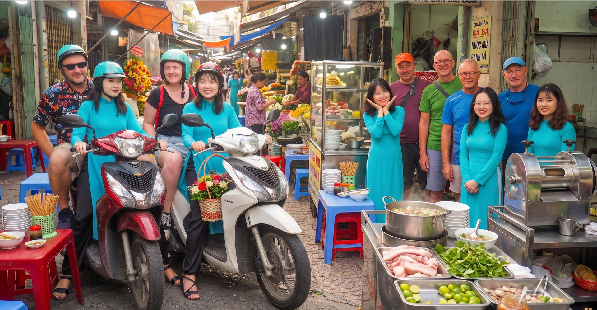Premium Street Food Tour & Sightseeing on Scooter Ho Chi Minh City