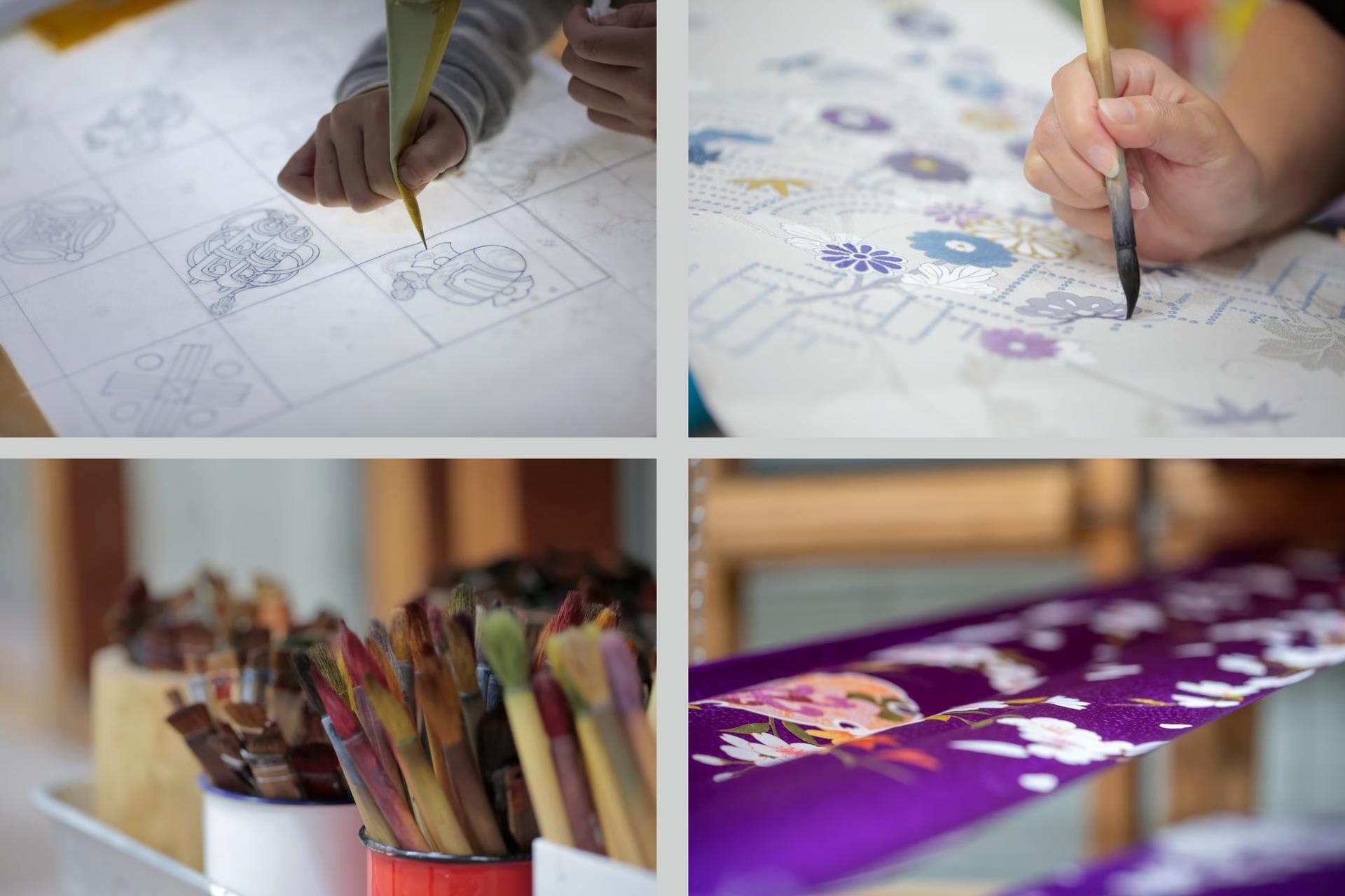 Kyoto Fushimi: Artisan-Led Hand-Painted Kyo-Yuzen Workshop - Thumbnail 5