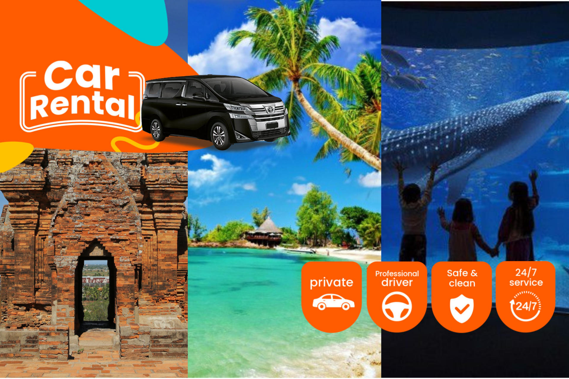 Nha Trang City Car Rental With Driver - Image 1
