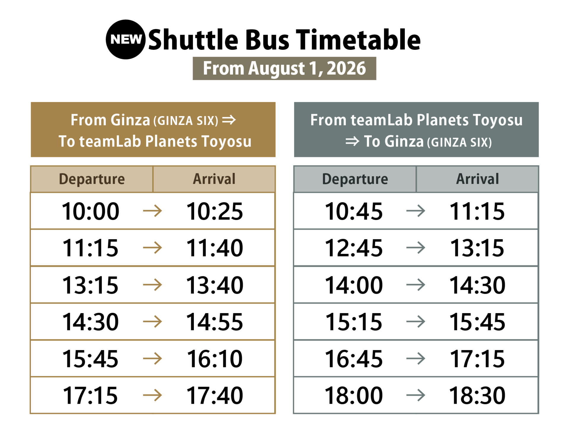 teamLab Planets TOKYO - Ginza Shuttle Bus One-Way Ticket - Thumbnail 4