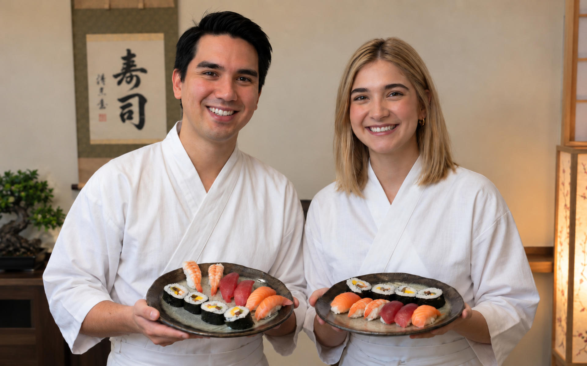 Asakusa Tokyo Sushi Making Class: Sake Barrel Toast & Whisk Matcha - Image 1