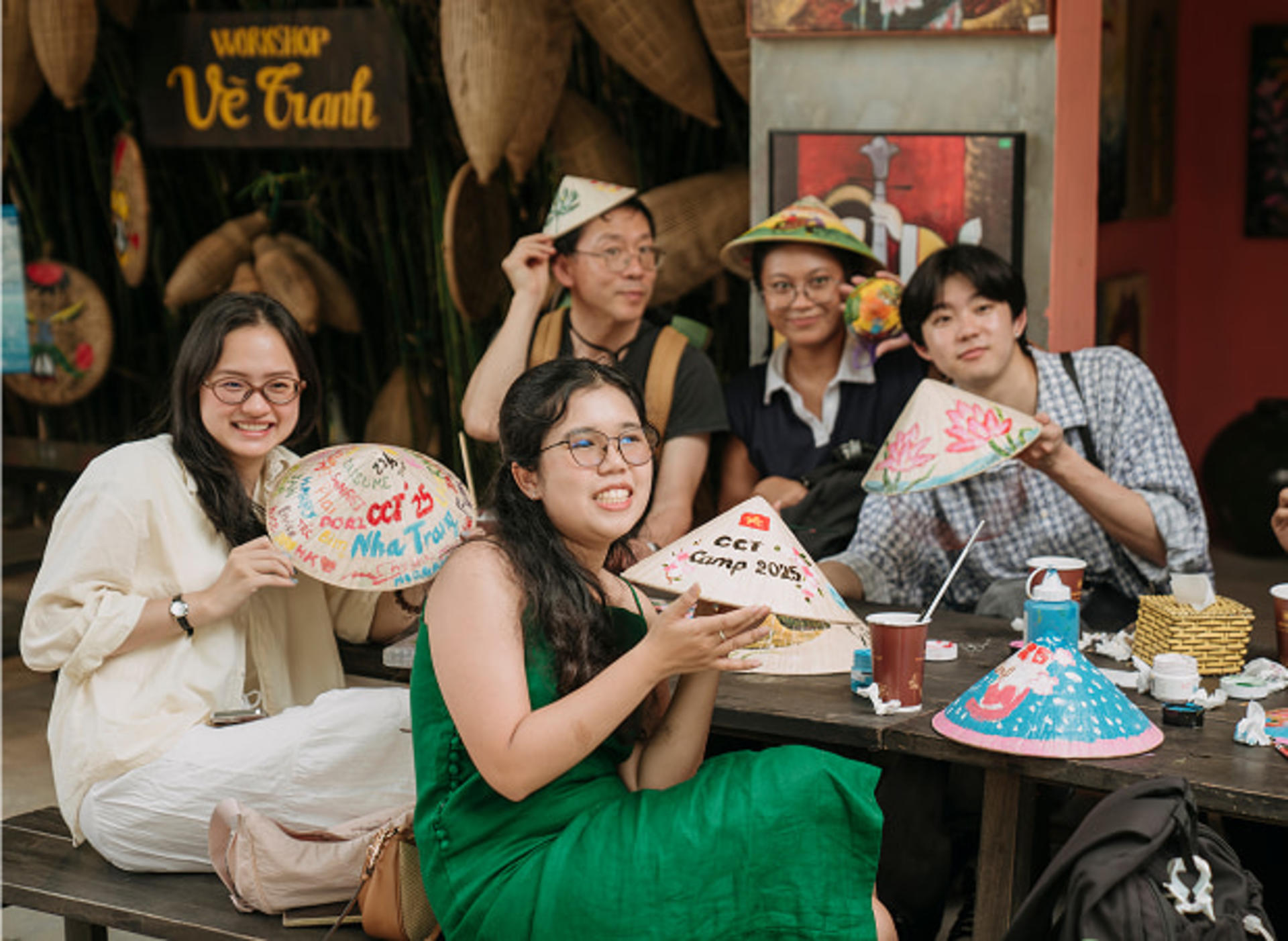 Conical Hat Painting Workshop at Nha Trang Xua with Transfer Option - Thumbnail 2