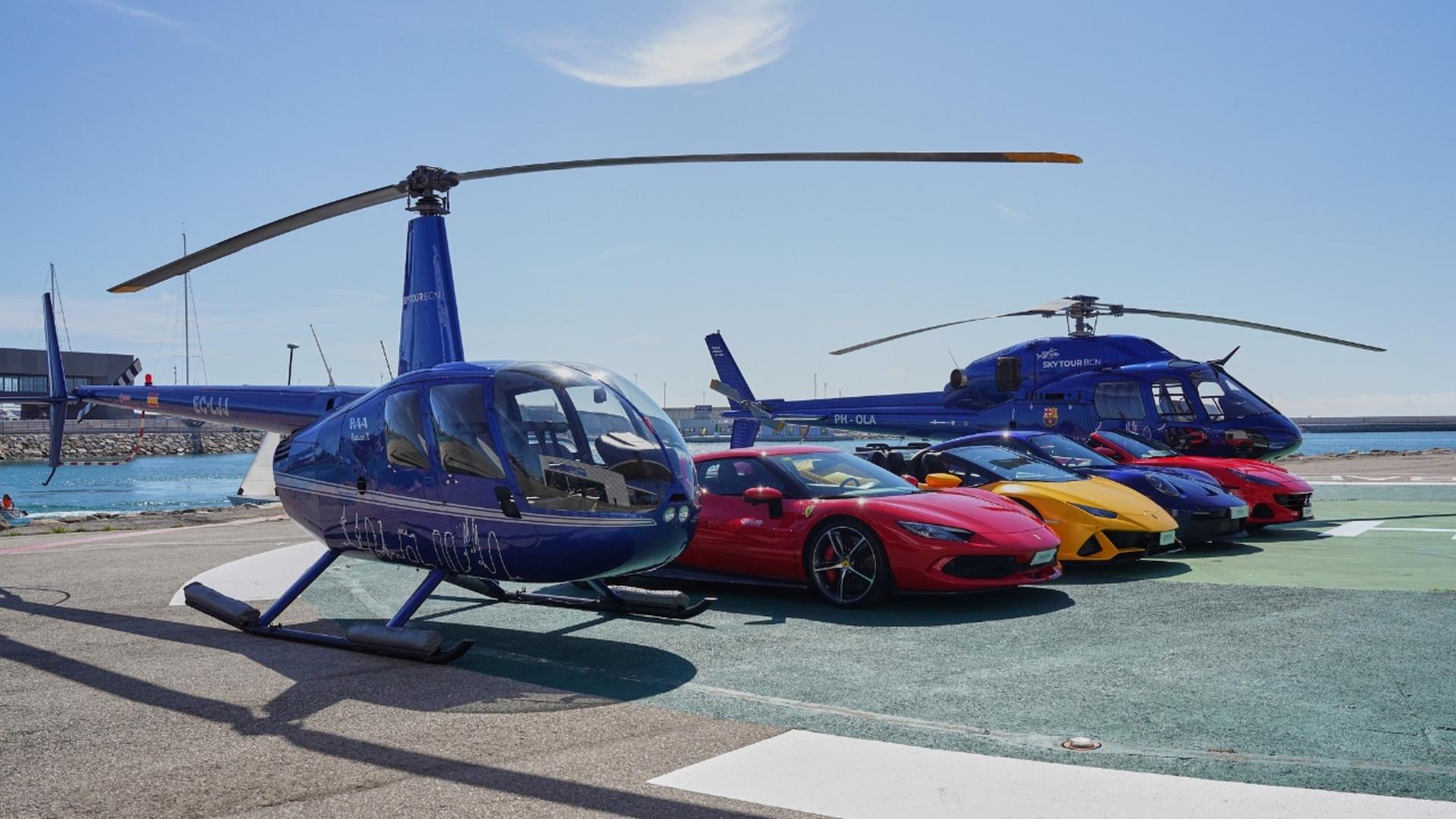 Helicopter and supercar driving experience in Barcelona - Thumbnail 2