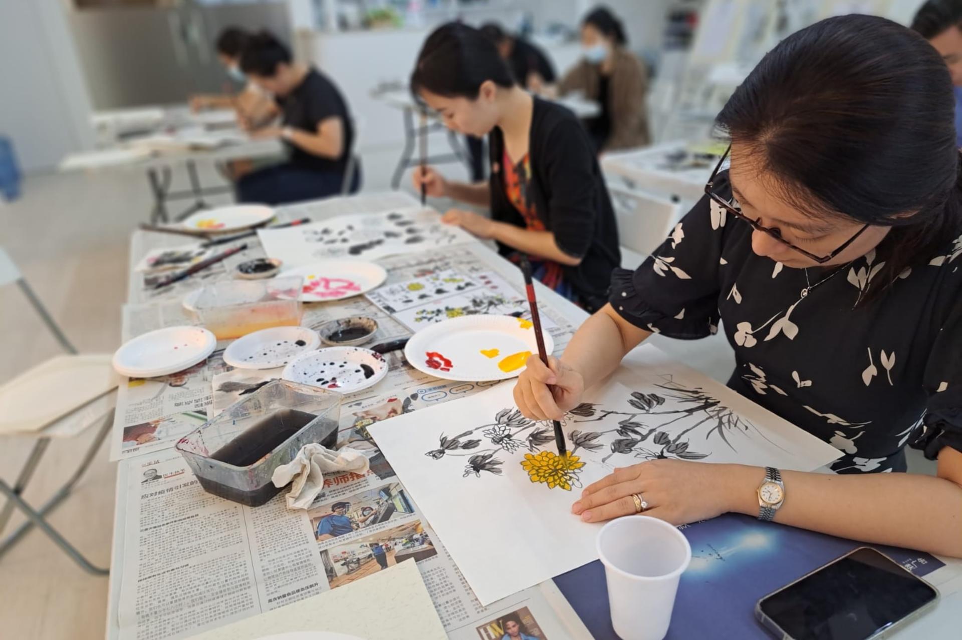 Chinese Ink Painting Workshop in Singapore - Image 1