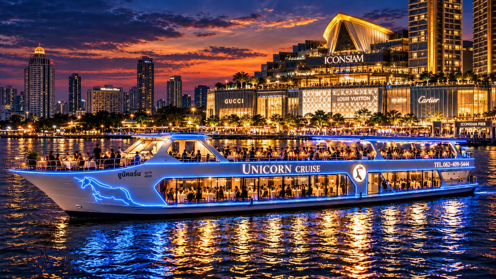 Unicorn Dinner Cruise in Bangkok - Image 1
