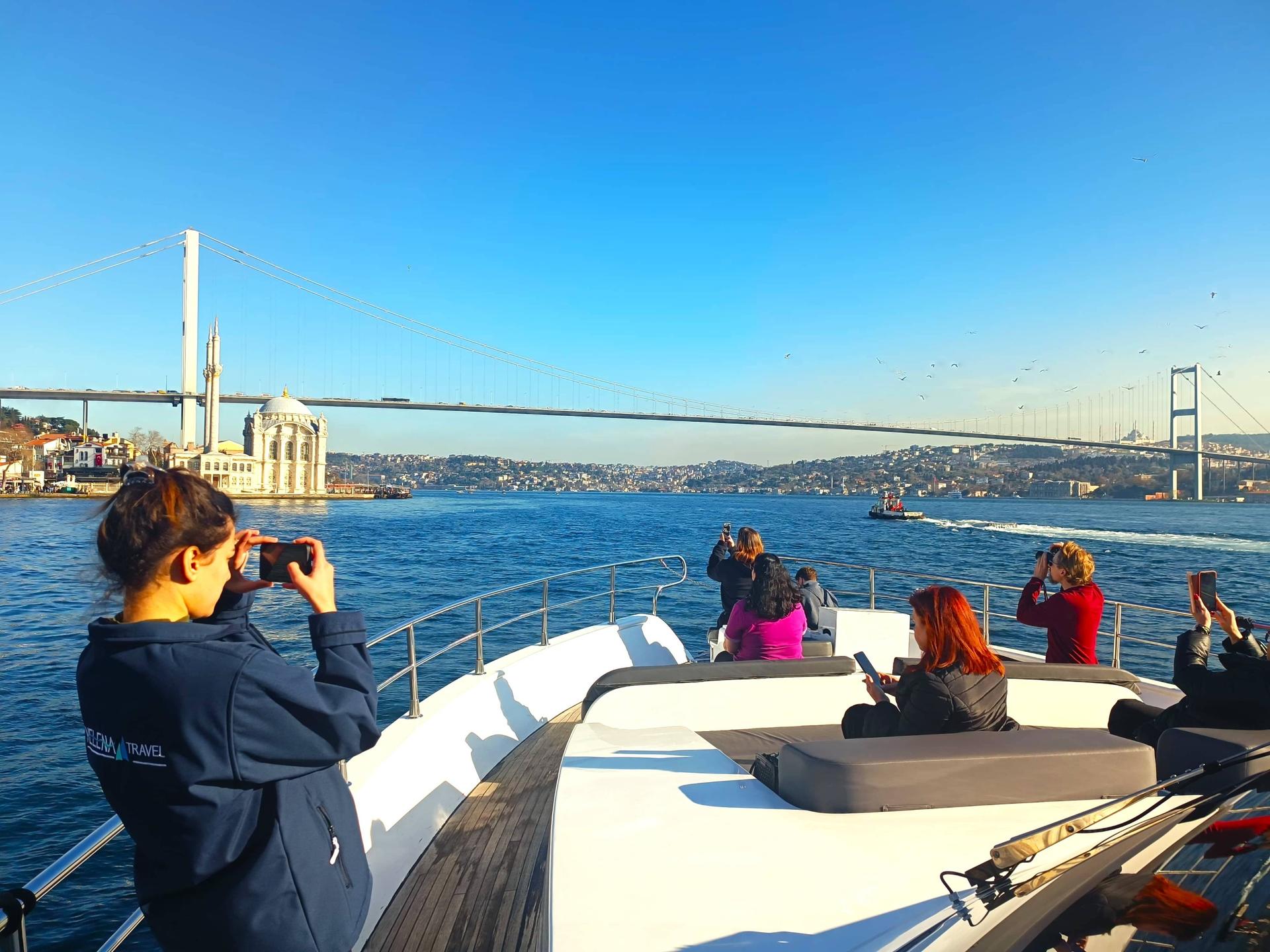 Bosphorus Strait Yacht Cruise w/ Stopover on Asian Side in Istanbul - Image 1