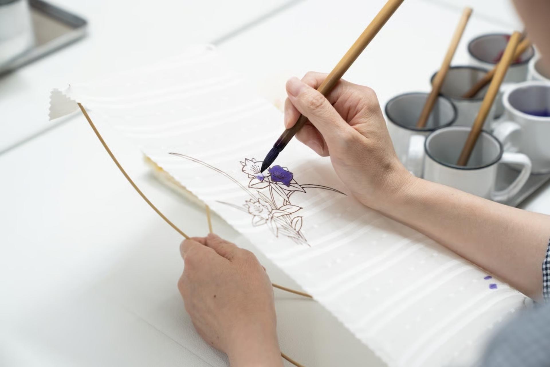 Kyoto Fushimi: Artisan-Led Hand-Painted Kyo-Yuzen Workshop - Thumbnail 9
