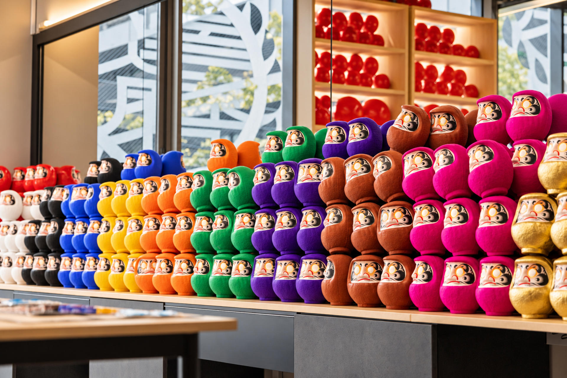 Osaka Shinsaibashi: Daruma painting experience where you write your wishes with a brush - Thumbnail 3