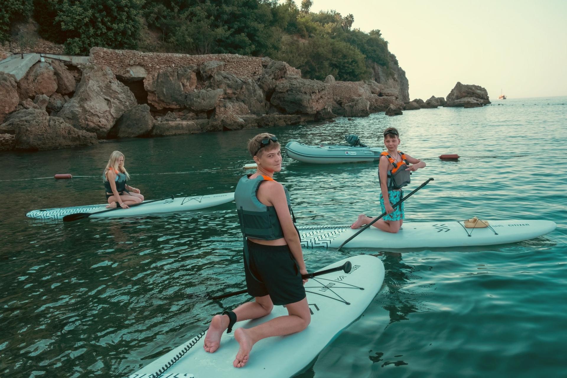 Antalya Lara: Sunrise SUP and Kayak Tour with Instructor - Thumbnail 5
