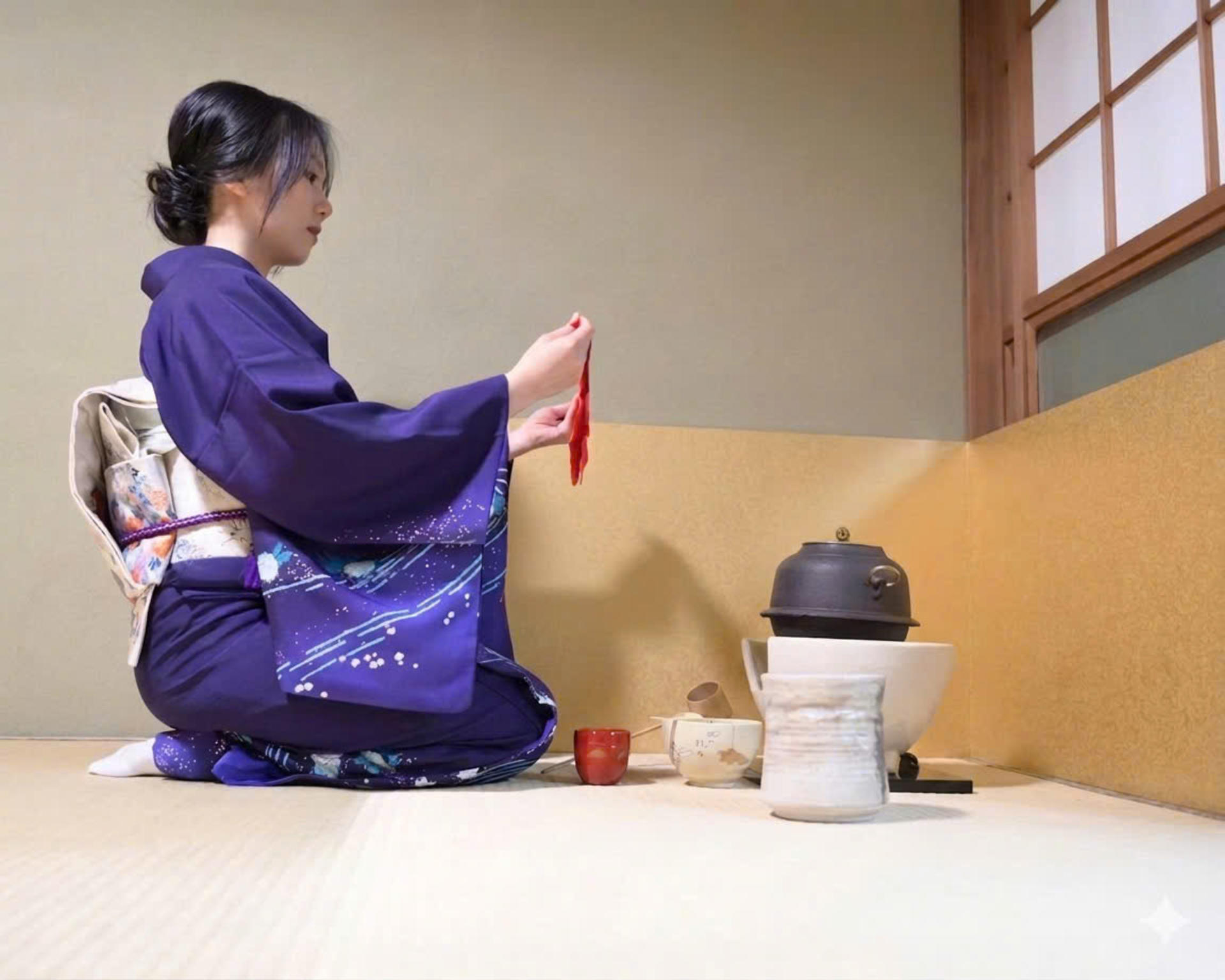 Kyoto: Kimono, Tea Ceremony with Japanese Garden and Studio - Thumbnail 2