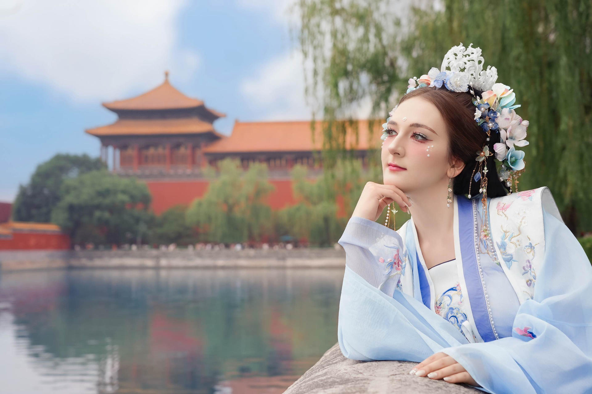Beijing Hanfu / Song Dynasty style / Warring States robe / Qing Dynasty Han woman costume rental and photography experience (Chinese and English in-store staff service provided · barrier-free communication) - Thumbnail 8