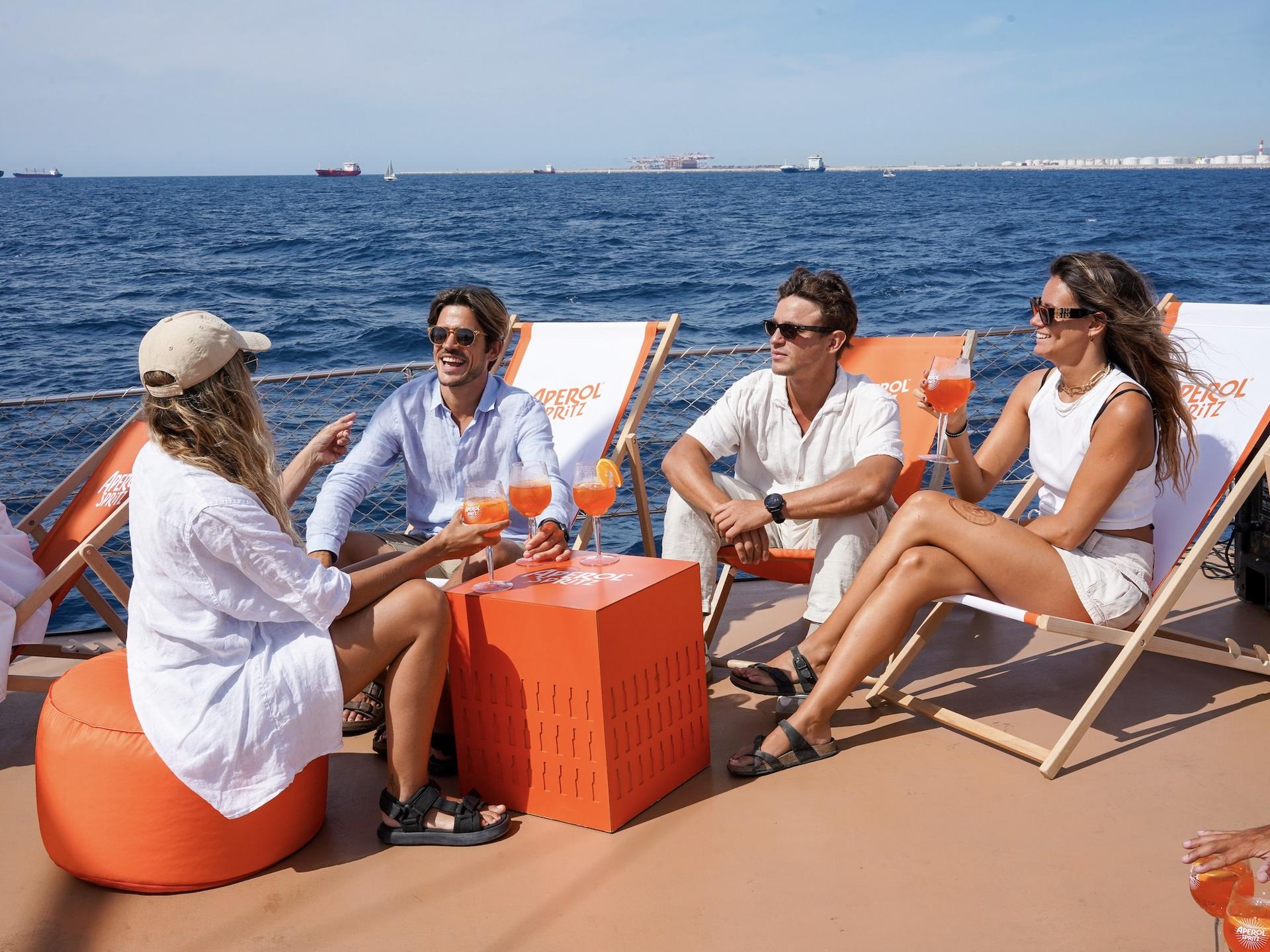 Sunset Catamaran Cruise in Barcelona with Live Music by Aperol - Thumbnail 4
