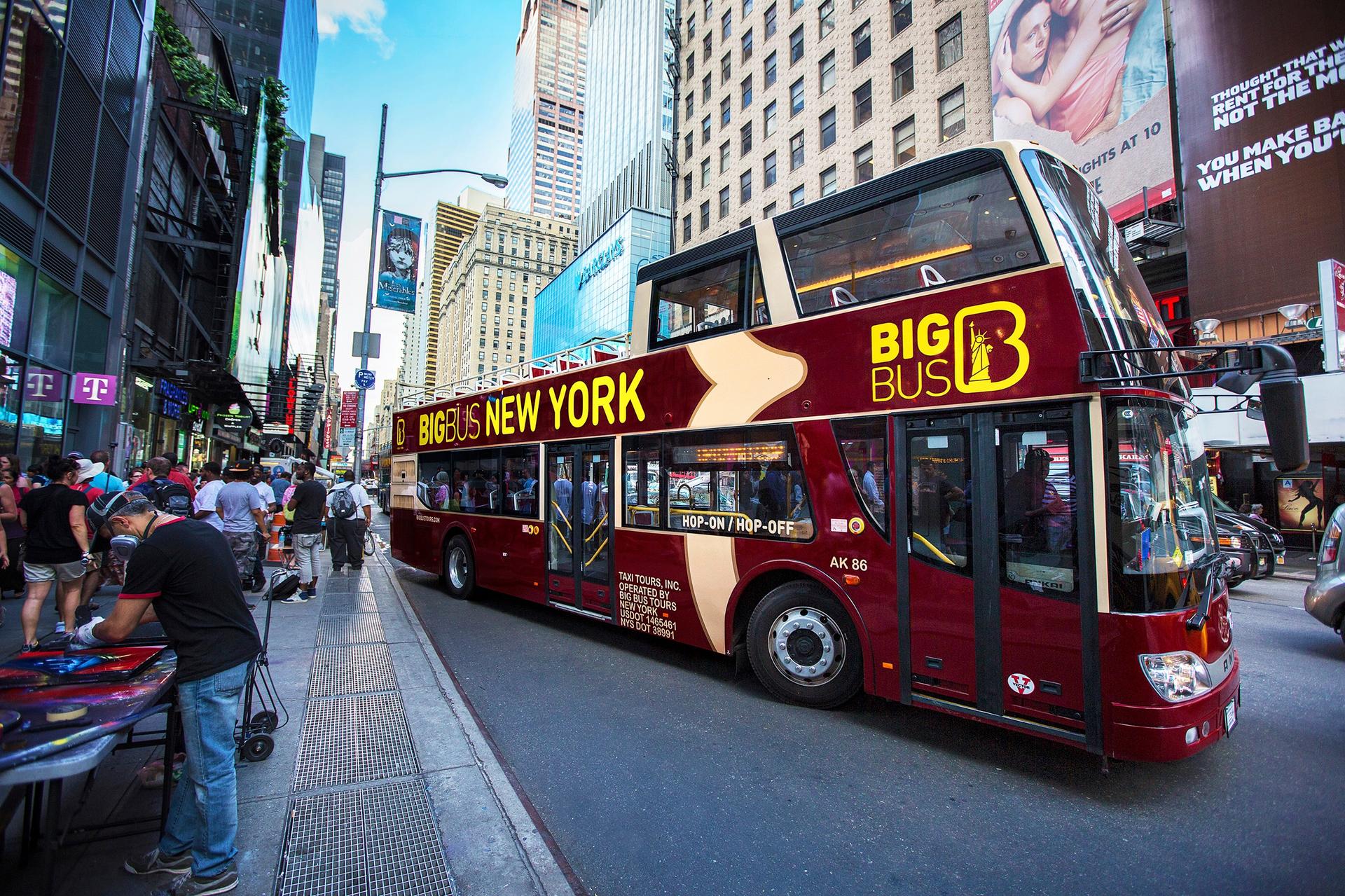 New York Hop-On Hop-Off Bus, Empire State & Statue of Liberty Tour - Image 1