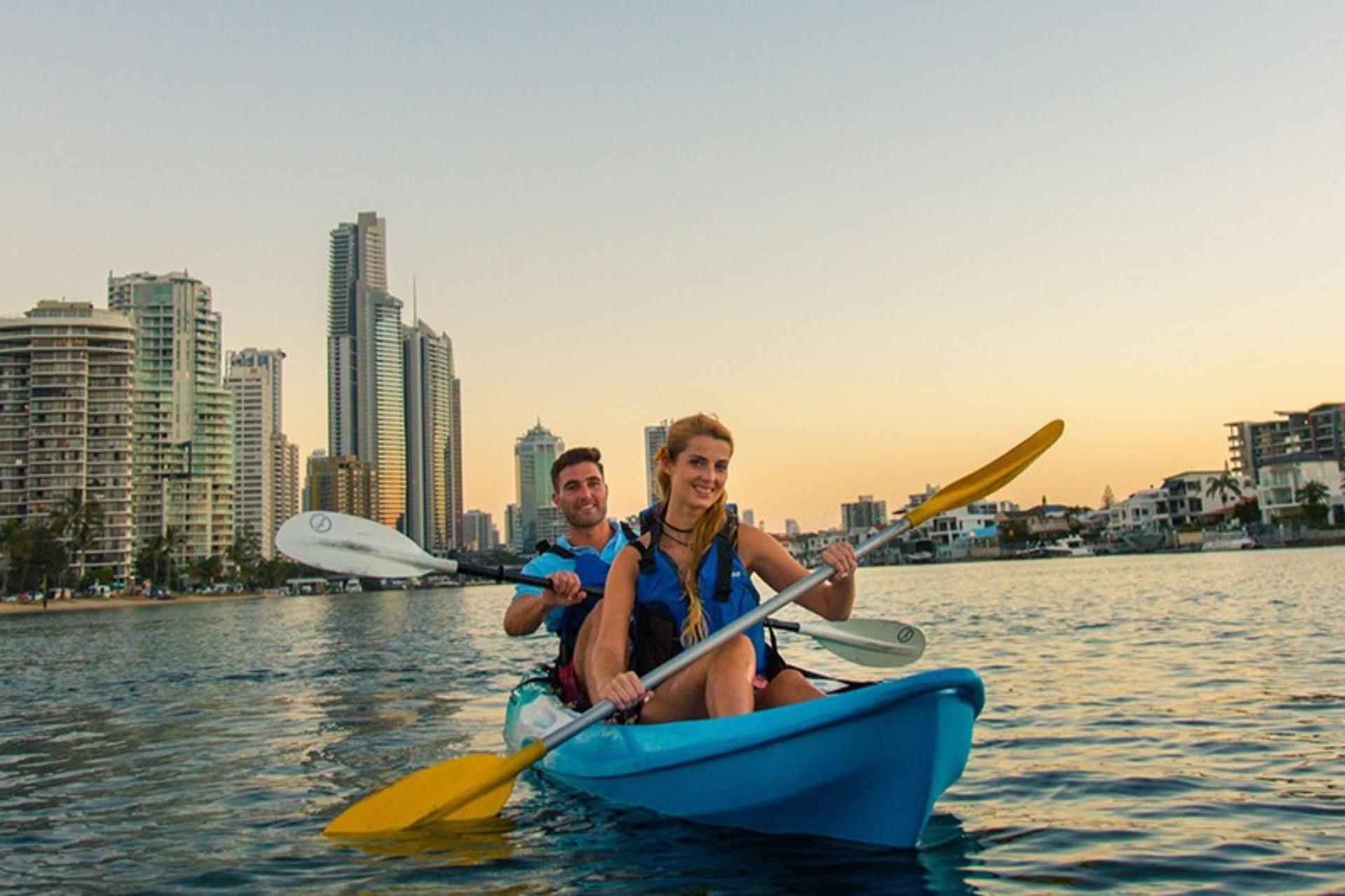 Surfers Paradise Sunset Kayak Adventure in Gold Coast - Thumbnail 4