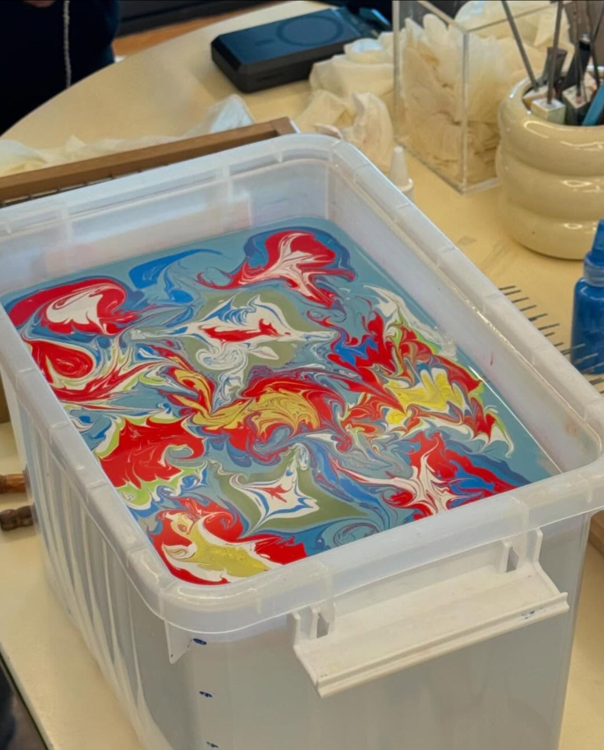 Marbling Art Workshop in Bangkok - Thumbnail 6