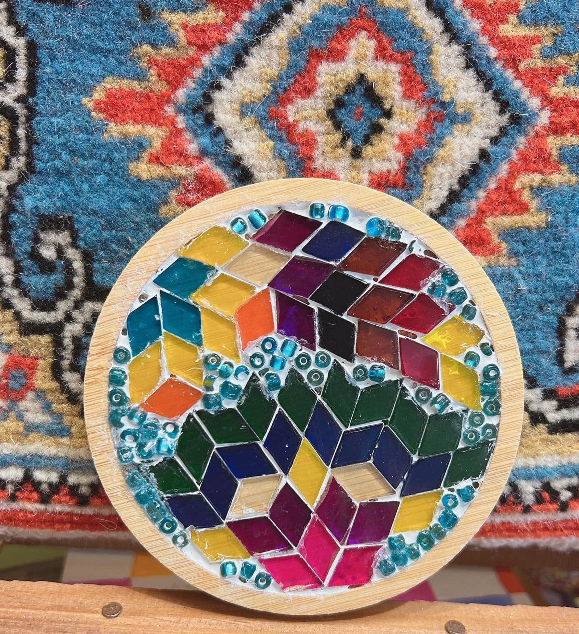 Shek Mun IRREGULart - Exotic Mosaic Workshop | Coaster | Photo Frame | Candle Holder | Table Lamp | Moon Lamp  - Thumbnail 11