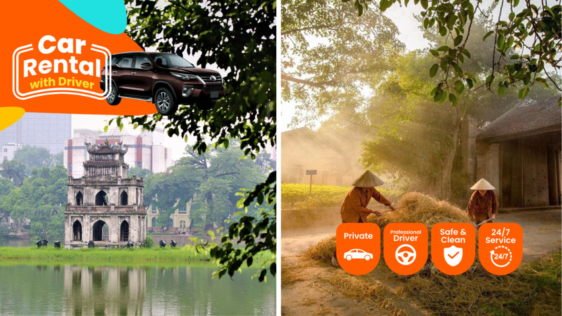 Hanoi Car Rental With Driver To Duong Lam Ancient Village - Image 1