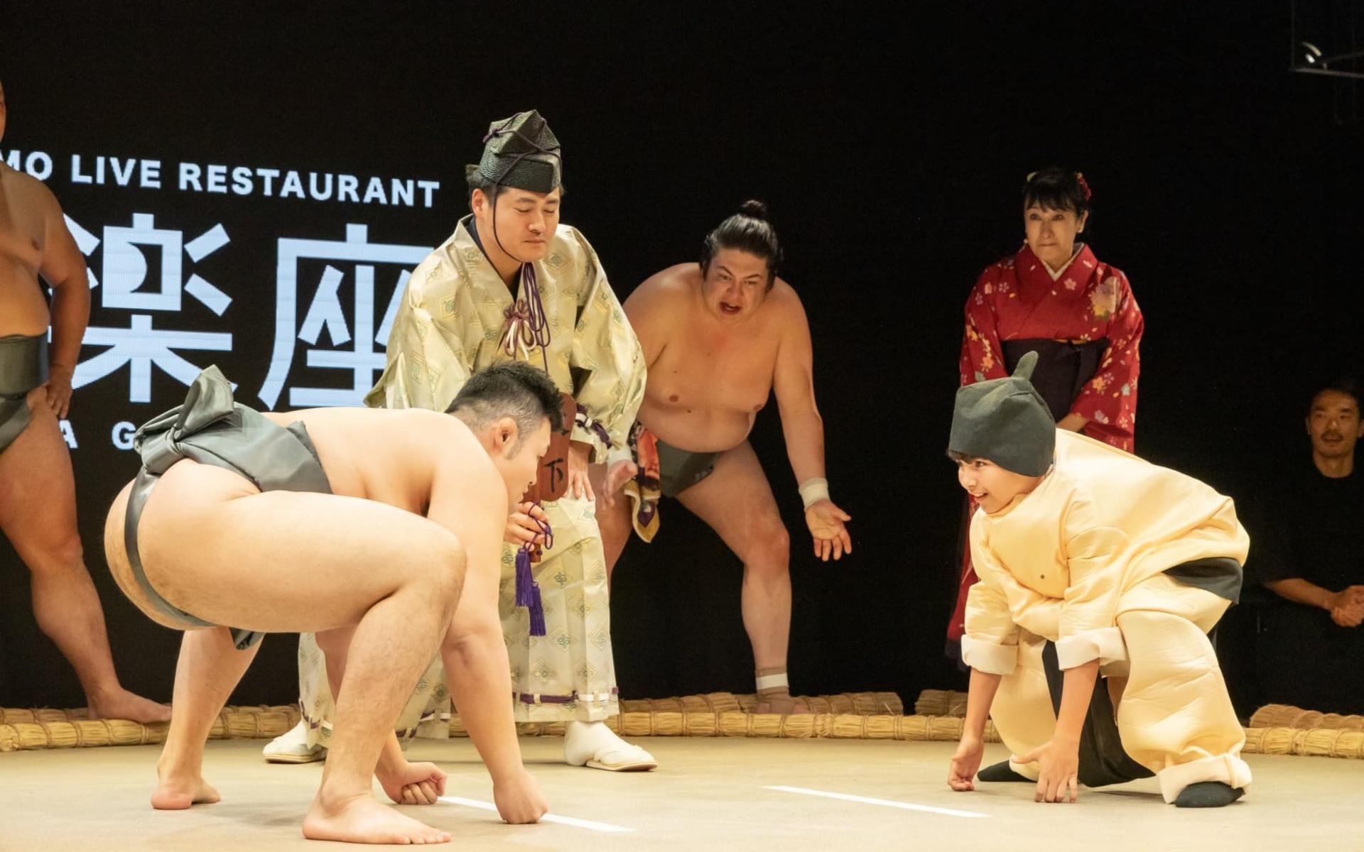 Sumo Show with Traditional Meal Course at HIRAKUZA GINZA TOKYO - Image 1